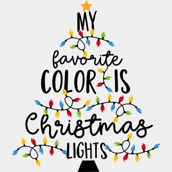 My favourite colour is christmas light Thumbnail